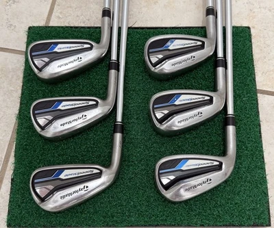 Conjunto de eixos de aço uniflex TaylorMade Speedblade HL 5-PW canhoto usado - Imagem 1 de 4