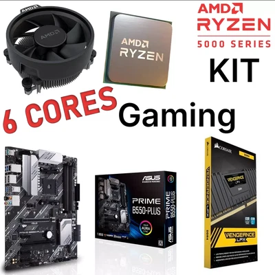 PC Aufrüstkit Bundle AMD Ryzen 5500 + ASUS Prime B550 Mainboard 16GB DDR4 Gaming - Bild 1 von 4