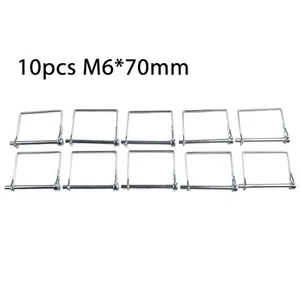 Hitch Pin Lock Safety Pin Lock Trailer Coupler 10pcs 6mm Diameter Metal New - Bild 1 von 12