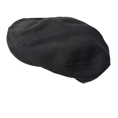 De Colección New York Hat Co Gorra de Newsboy de Lona Negra para Hombres S/M Etiqueta Union Hecha en EE. UU. Foto 1 de 4