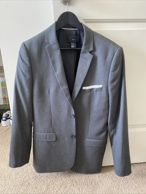 Blazer chaqueta traje vintage de hombre H&M 40r (a medida con medidas) gris tweed Foto 1 de 4