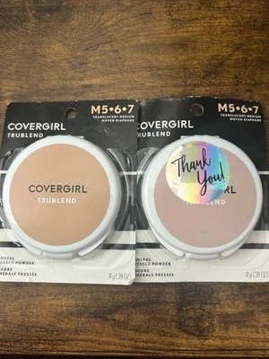 2 Pack CoverGirl TruBlend Mineral Pressed Powder, Translucent Medium M5•6•7 - Image 1 of 3