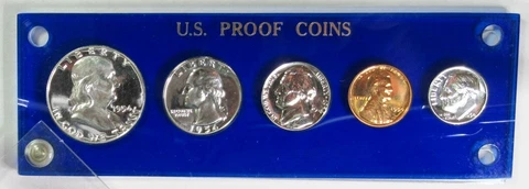 1954  U.S. Silver Proof Set in Capital Plastic Holder Very Choice Cover