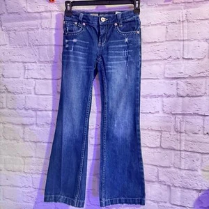 Cruel Girl Little Girl SZ 7S Flare Jeans with Pink accents - Picture 1 of 8