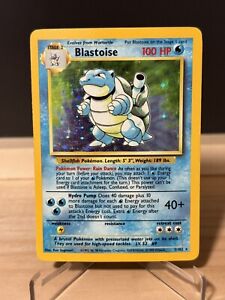 Pokémon TCG Blastoise Base Set 2/102 Holo Unlimited Holo Rare