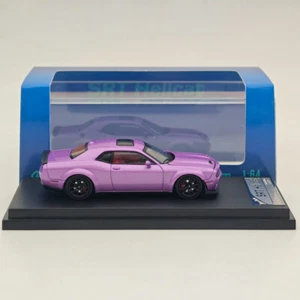 SH 1:64 Dodge SRT Hellcat Muscle Sports Purple Diecast Models Car Collection - Imagen 1 de 8