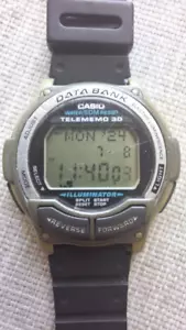 CASIO DB-34H DATA BANK TELEMEMO 30 WATCH JAPAN VINTAGE 1999 - Picture 1 of 12