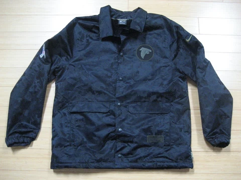 Nike Atlanta Falcons Salute the Troops Black Camo Fleece Lined Coat XL On Field Cover