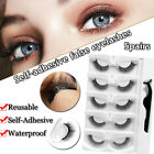 Glue-Free Lashes Reusable Self-adhesive Fake Eyelashes Lashes Extension 5 Pairs