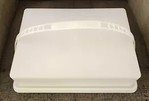 Vintage Tupperware Cake Carrier Clear Cover 624-2 Tray With Handle VGC - Picture 1 of 14
