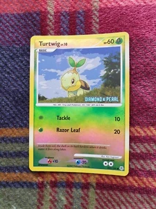 Pokemon card Turtwig 103/130 Diamond and Pearl cosmos holo promo - Foto 1 di 1