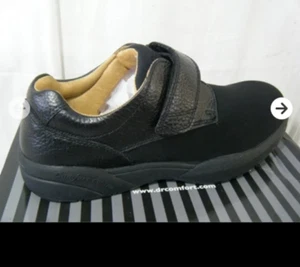 Dr. Scarpe uomo comode Brian diabetico nere scarpe casual 6410 nuove 9W - Foto 1 di 6