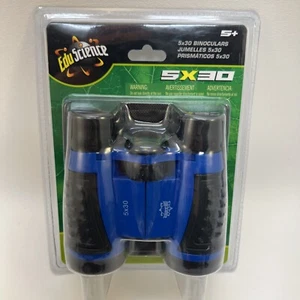 BLUE Edu Science 5x30 BINOCULARS 5x Magnification 30mm Objective Lens BIRD WATCH - Picture 1 of 5