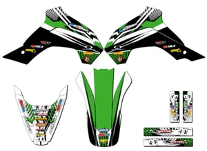Kit de gráficos KLX 140 MAYHEM 2019-2020 Green Senge compatible con Kawasaki - Imagen 1 de 10