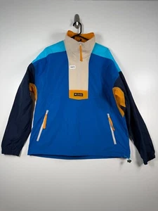 Vtg Columbia Men Riptide 1/4 Zip Anorak Windbreaker Jacket Blue Sz Large 27x29.5 - Picture 1 of 14