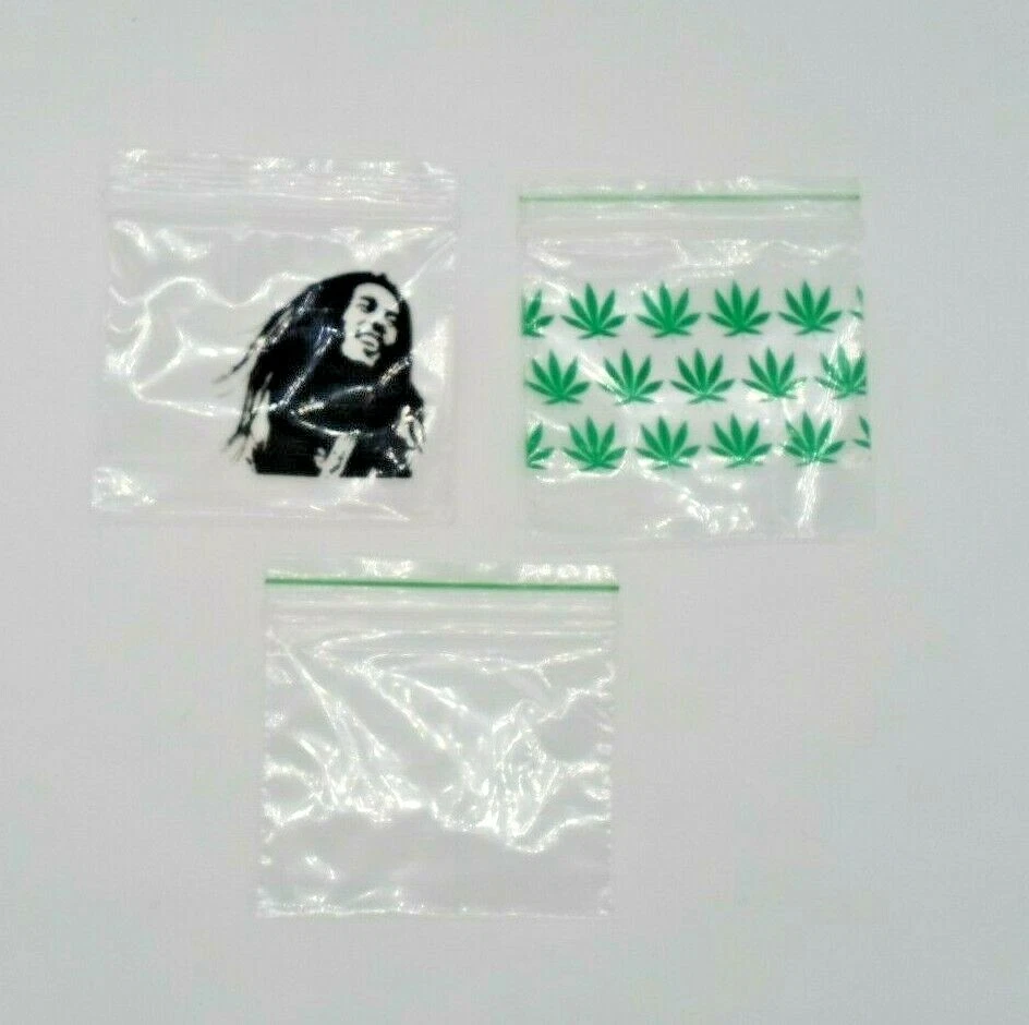 1000 ,45mmX45mm BOB LEAF PLAIN Bagi Grip Self Seal Resealable Zip Lock Plastic  - Image 1 of 1
