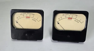 Pair Vintage Simpson 4 Inch DB Gain Reduction VU Meter RCA Console - Photo 1/3