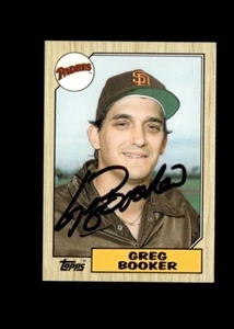 Greg Booker 1987 Topps Traded Padres authentic autographed card - Picture 1 of 2