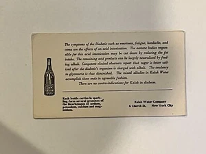 INK BLOTTER KALAK. WATER CO. 6 CHURCH ST. NEW YORK CITY, NY  - Picture 1 of 2