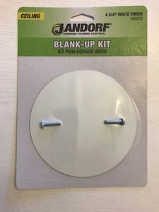 Jandorf 60220 Ceiling Blank-Up Kit, 4-3/4 In. Dia White Finish - Picture 1 of 2