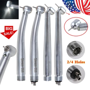 Dental 45°/90° LED Egenerator High Speed Handpiece 2/4Hole Push button - Picture 1 of 16