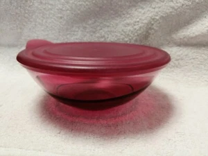 Tupperware Fuente de mesa 0.6 l. hermética línea Elegance rojo, ensaladera - Imagen 1 de 2