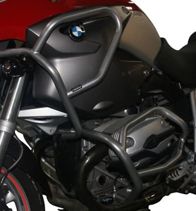 Paramotore Crash Bars HEED BMW R 1200 GS (2004-2007) - Full Bunker argento - Foto 1 di 3