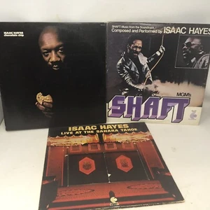 Lot 3 Isaac Hayes Vinyl Live At The Sahara Tahoe Chocolate Chip Shaft Soundtrack - Picture 1 of 7