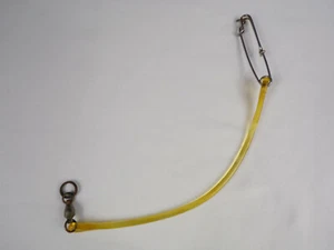 Vintage Downrigger Weight Snubber W/ Stainless Clip & Ball Bearing Swivel 14" - Picture 1 of 5