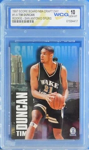 Tim Duncan 97 Score Board Draft Day #1A Graded 10 - Picture 1 of 2