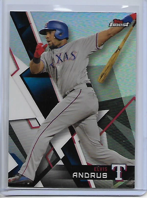 2018 Topps Finest Elvis Andrus Refractor Parallel Card - Image 1 of 1