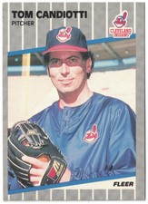 1989 Fleer Baseball Singles Cleveland Indians