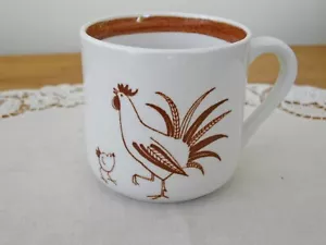 Vintage Arabia Hahn Henne Küken Kinderbecher Finnland ~ - Bild 1 von 5