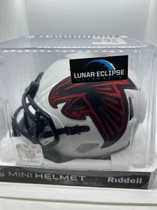 Desmond Ridder Signed Atlanta Falcons Lunar Eclipse Mini Helmet w/ Beckett COA - Picture 1 of 3