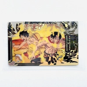 One Piece Itajaga Log.2 Plastic Collectible Card OP2-26 SR Luffy Ace Bandai 2024 - Picture 1 of 7