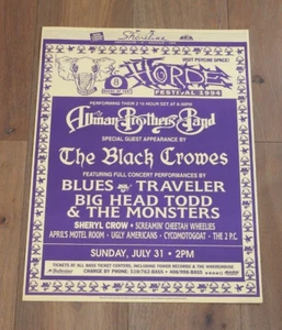 1994 ALLMAN BROTHERS BAND, BLACK CROWES - HORDE FESTIVAL 1994 KONZERT POSTER - Bild 1 von 4