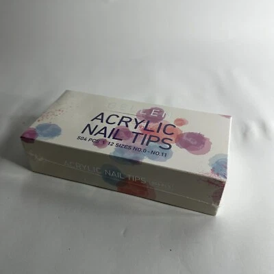 504 peças pontas de unhas de acrílico Gellen, 12 tamanhos, formato de amêndoa - Imagem 1 de 4