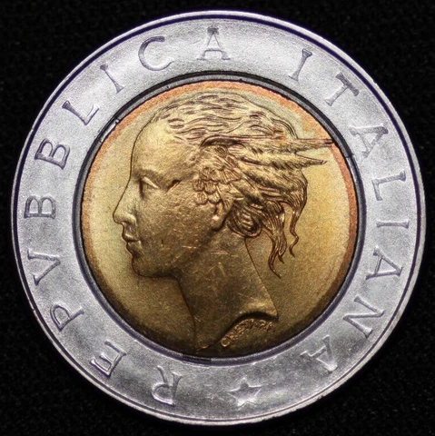 ITALY ~ 1991 ~ 500 Lire ~ Quality World Foreign Coin ☘️ W-#1052 ☘️ Cover
