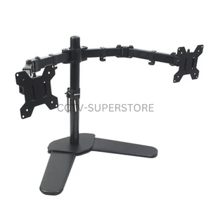 Dual Monitor Tischhalterung Ständer Halterung 10-27" TV/Monitor verstellbar neigbar schwenkbar - Bild 1 von 10