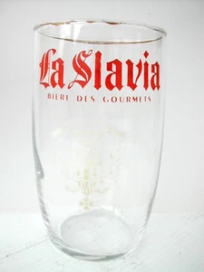 * VERRE A BIERE LA SLAVIA BIERE DES GOURMETS 6.4 cm de Ø 11 cm de haut - Imagen 1 de 2