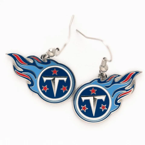 Tennessee Titans Wincraft NFL Team Logo Wire Earrings FREE SHIP Cover