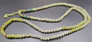 Collier, Kette, Diamant, mehrfarbig, Verschl. Gold 375, ca.45 ct, Lg. 45cm+3cm - Bild 1 von 2
