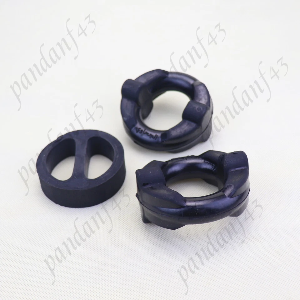 Juego de 3 anillos amortiguadores de montaje de rosquilla delanteros y traseros para sistema de silenciador de escape BMW Foto 1 de 3