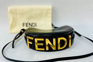 Fendi TIMELESS Fendigraphy Mini - Sac en cuir noir avec dustbag - Photo 1/6