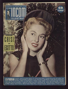 SETTIMANA INCOM 10/1954 LEA PADOVANI LUCIDI DEJANA REGINA COELI GOERING HESS - Picture 1 of 1