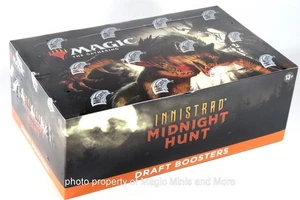 DRAFT Booster Box ~ INNISTRAD: MIDNIGHT HUNT MtG confezione da 36 sigillata Magic WotC - Foto 1 di 2