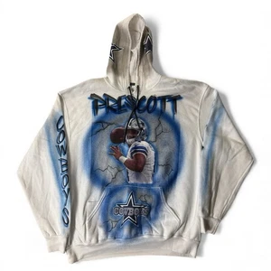 Dak Prescott Dallas Cowboys #4 Airbrush Hoodie Kapuzenpullover Large - Bild 1 von 13