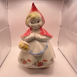 Hull Ware Pottery 1940’s Vintage Little Red Riding Hood Cookie Jar Rare Limited - Picture 1 of 9