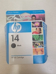 HP 14 schwarze Tintenpatrone für Farbtintenstrahl- & Officejetdrucker ABGELAUFEN 01/2009 - Bild 1 von 3
