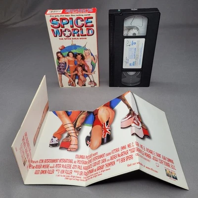 Vintage Spice World VHS 1998 The Spice Girls Movie Poster & Extra Footage Tested - Image 1 of 4